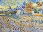 Vincent Van Gogh View of the Church of Saint-Paul de-Mausole (nn04) painting